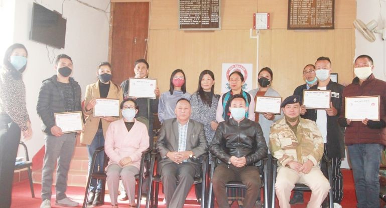 Wokha District Tobacco Control Cell, District Level coordination Committee and District Level Enforcement Squad, NTCP Wokha during the quarterly meeting held on December 15. (DIPR Photo)